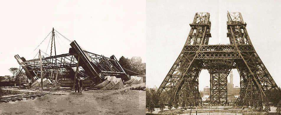 Fondations tour Eiffel Construction