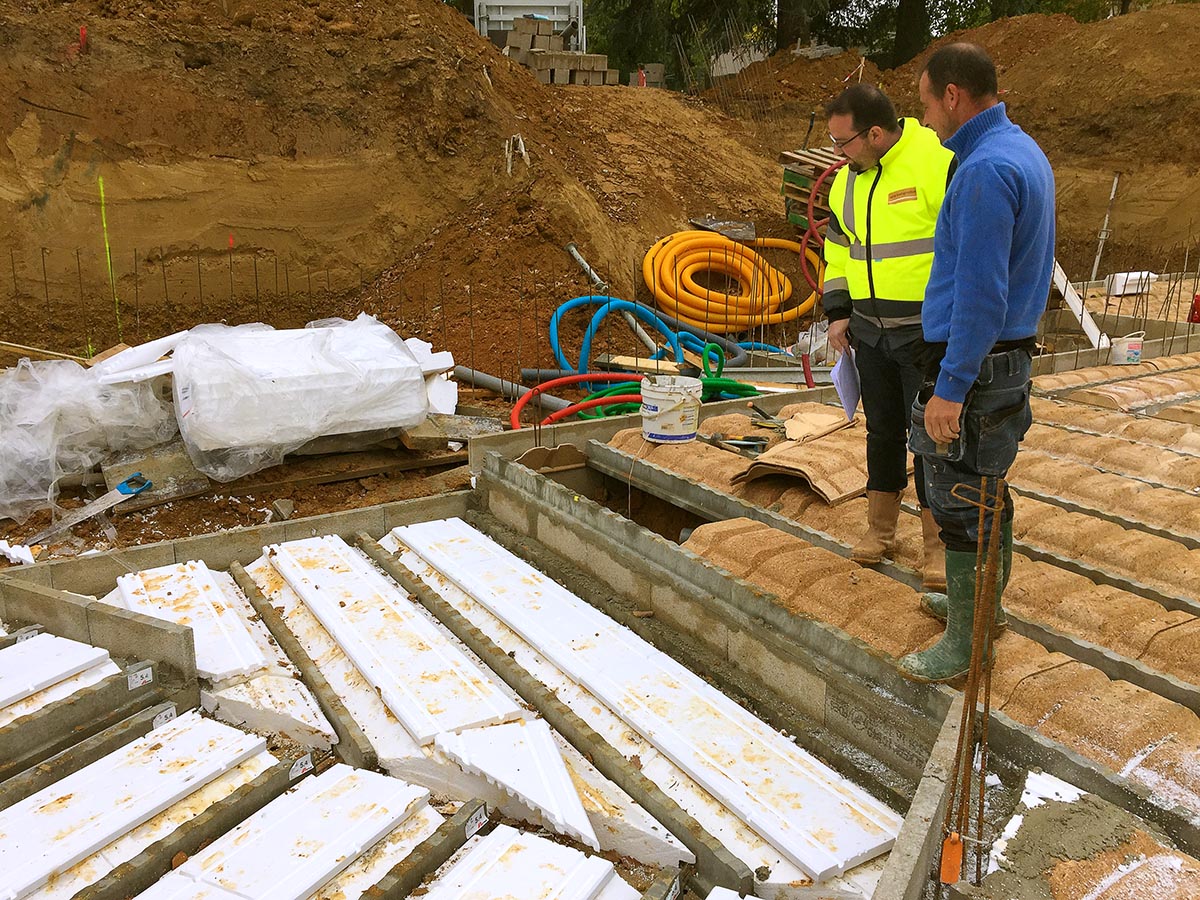 Suivi de chantier plancher du vide d'air