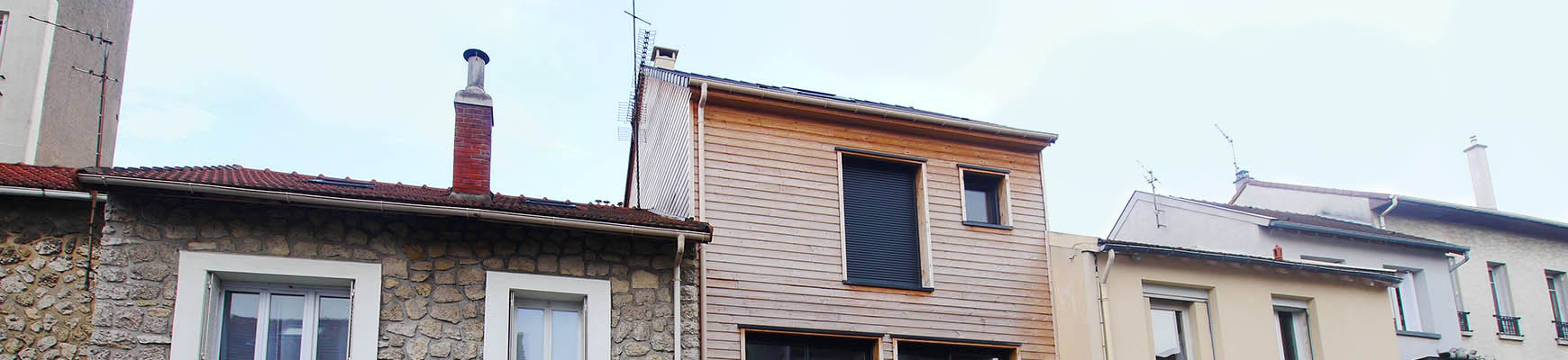 Maison de ville en bois dans une zone dense. Malakoff. France-Maisons.idf