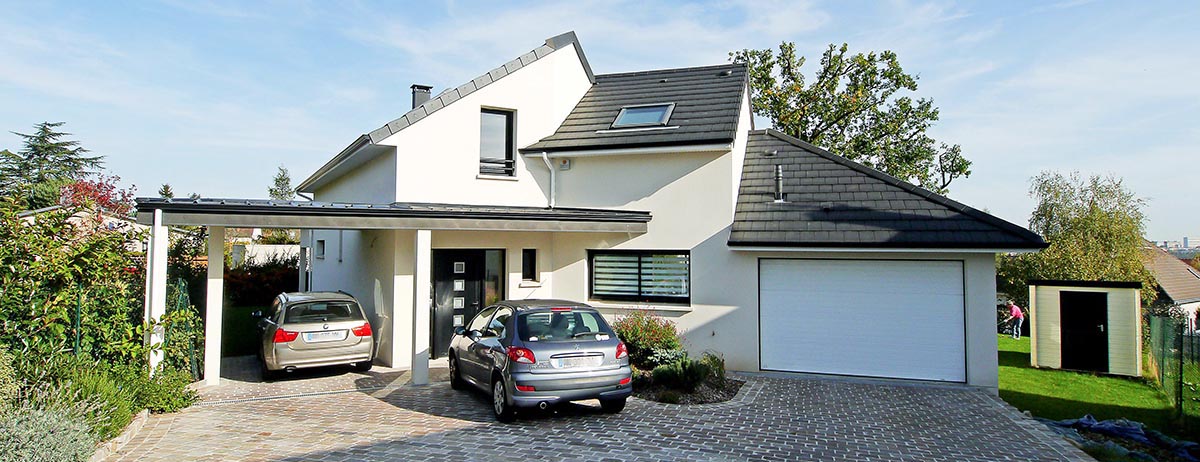 Maison lumineuse, bioclimatique et design. Verrières-le-Buisson, Essonne, Paris