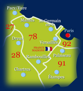 Zone intervention france maisons